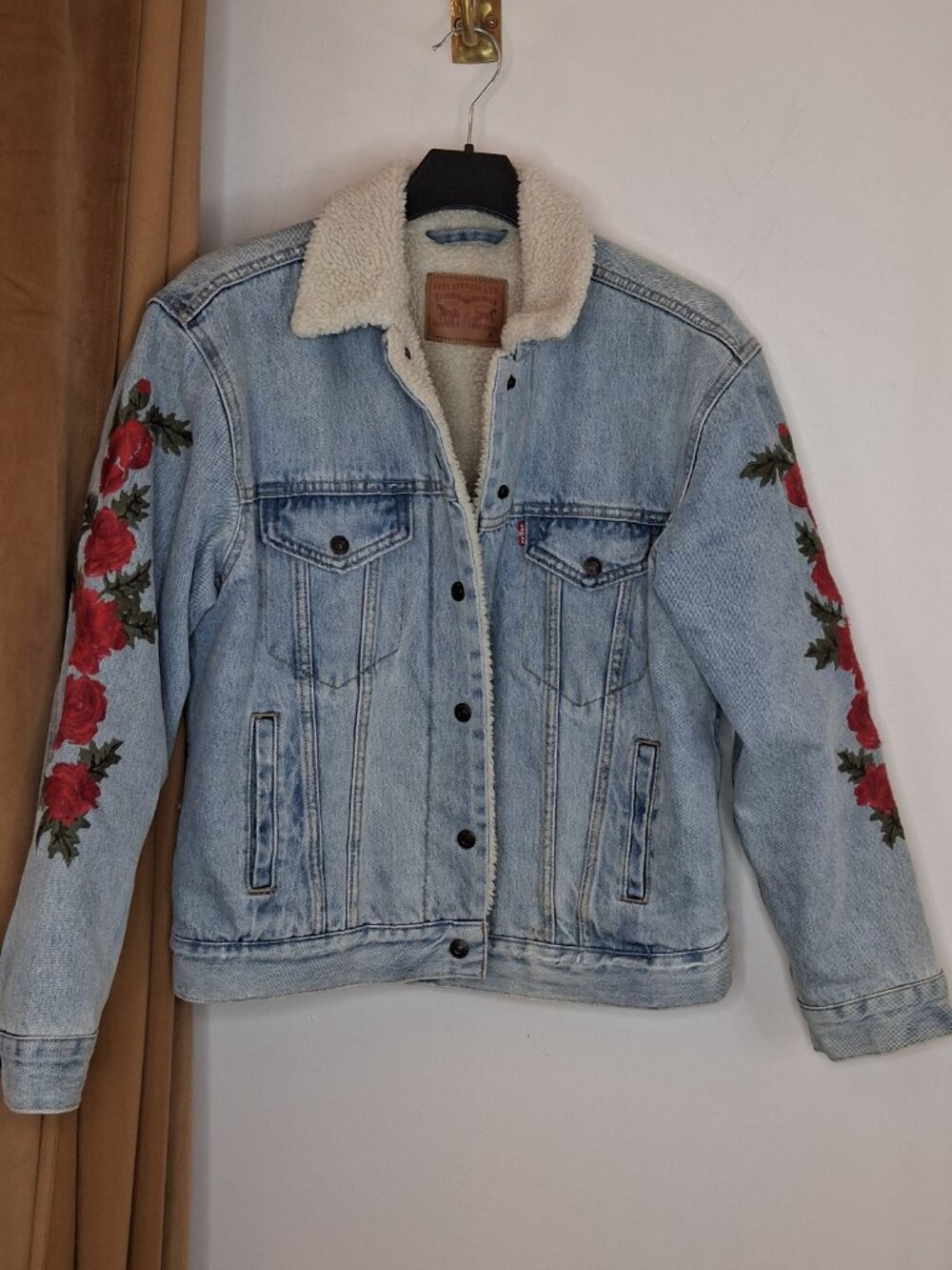 Levi Strauss & Co - Fleece Lined Denim Rose Jacket Size M - Picture 4 of 5
